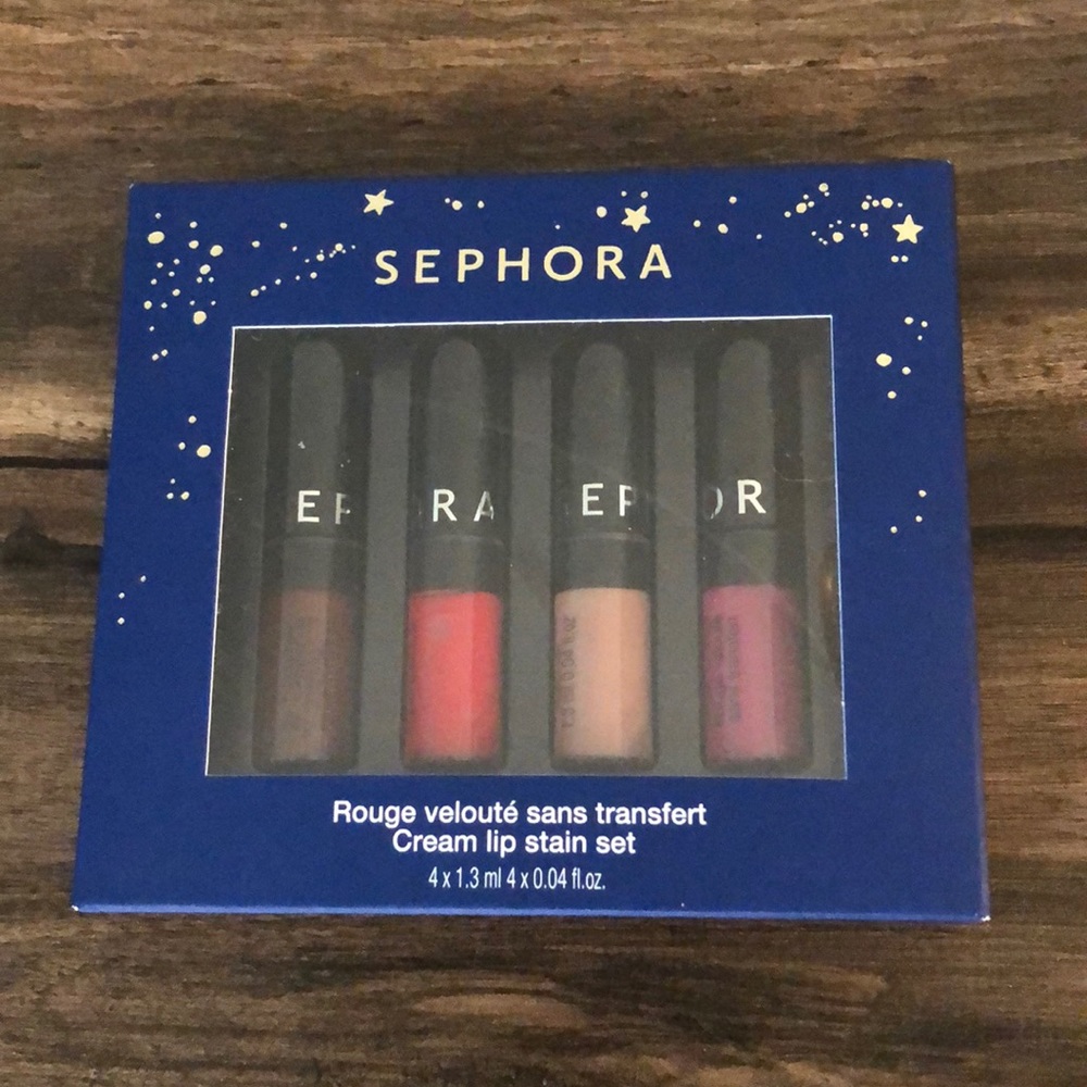 Sephora mini cream lip stain set